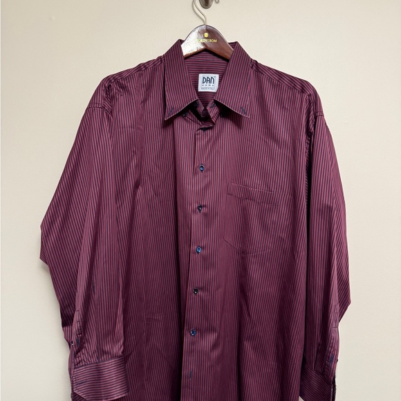 Dan Roma custom made Italian Striped Shirt XXL - Picture 1 of 7